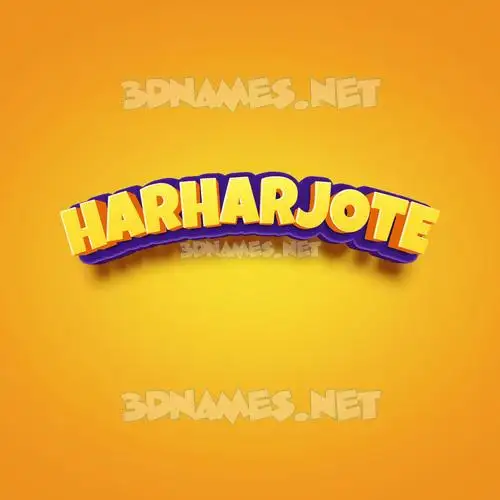 harharjote in Orange Toon style - 3D name wallpaper harharjote in Orange Toon style - 3D name wallpaper