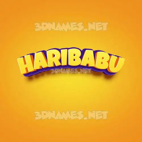 haribabu in Orange Toon style - 3D name wallpaper haribabu in Orange Toon style - 3D name wallpaper