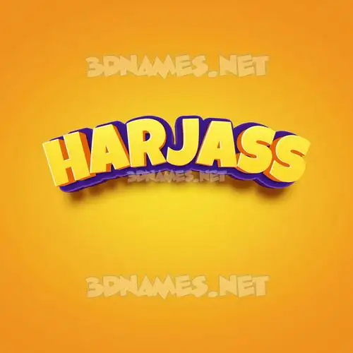 harjass in Orange Toon style - 3D name wallpaper harjass in Orange Toon style - 3D name wallpaper