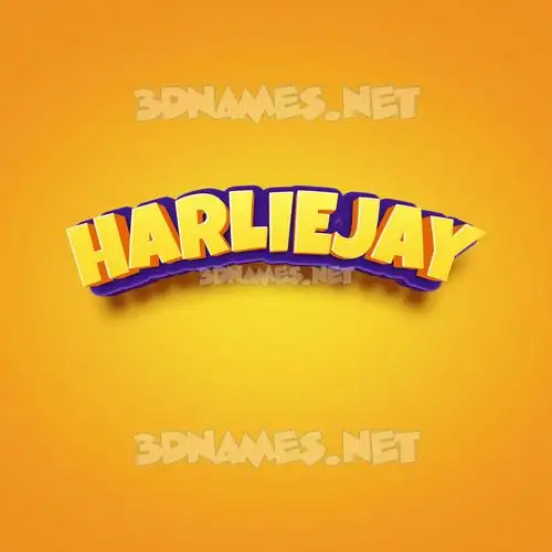 harliejay in Orange Toon style - 3D name wallpaper harliejay in Orange Toon style - 3D name wallpaper