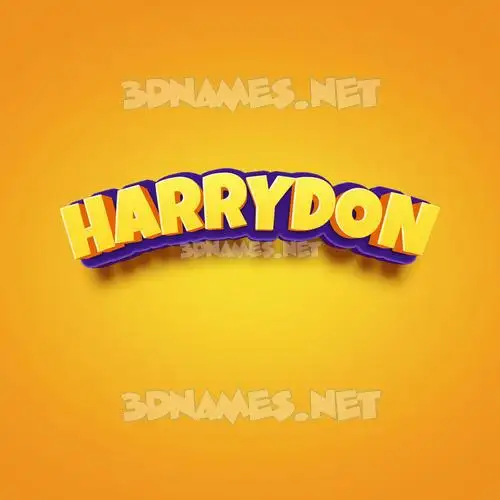 harrydon in Orange Toon style - 3D name wallpaper harrydon in Orange Toon style - 3D name wallpaper