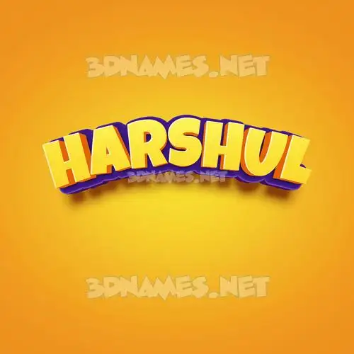 harshul in Orange Toon style - 3D name wallpaper harshul in Orange Toon style - 3D name wallpaper