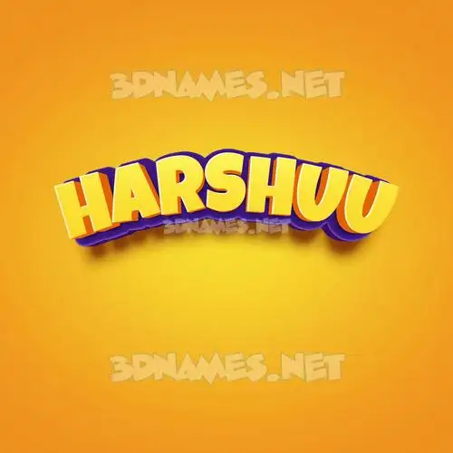 harshuu in Orange Toon style - 3D name wallpaper harshuu in Orange Toon style - 3D name wallpaper
