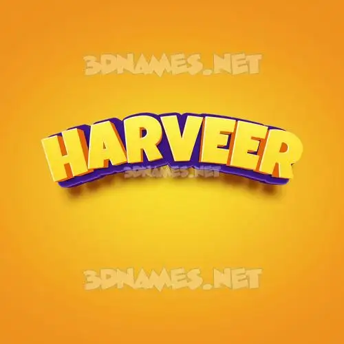 harveer in Orange Toon style - 3D name wallpaper harveer in Orange Toon style - 3D name wallpaper