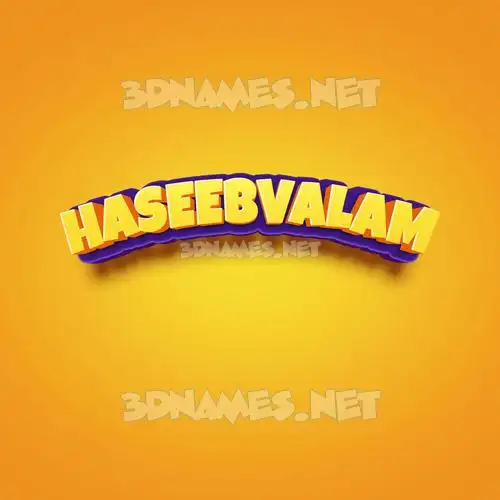 haseebvalam in Orange Toon style - 3D name wallpaper haseebvalam in Orange Toon style - 3D name wallpaper