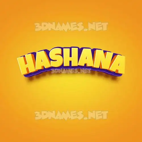 hashana in Orange Toon style - 3D name wallpaper hashana in Orange Toon style - 3D name wallpaper