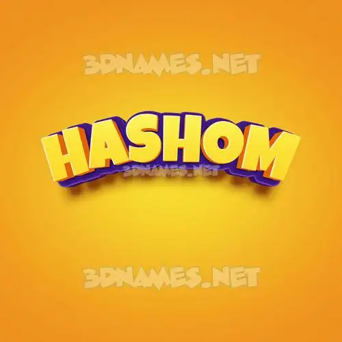 hashom in Orange Toon style - 3D name wallpaper hashom in Orange Toon style - 3D name wallpaper