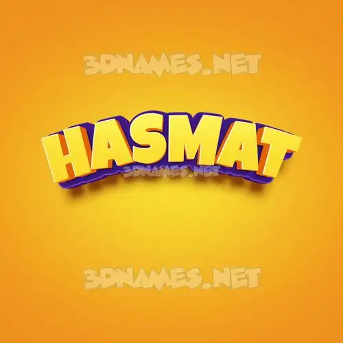 hasmat in Orange Toon style - 3D name wallpaper hasmat in Orange Toon style - 3D name wallpaper
