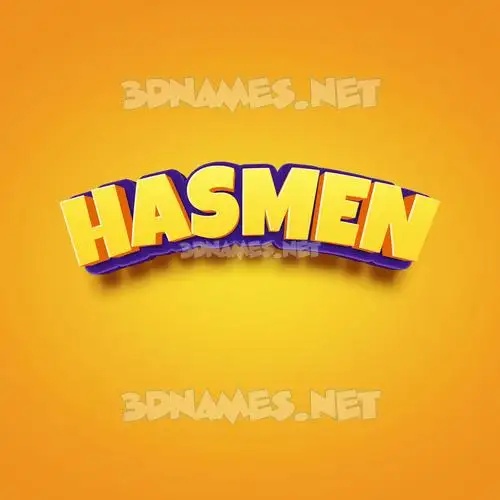 hasmen in Orange Toon style - 3D name wallpaper hasmen in Orange Toon style - 3D name wallpaper