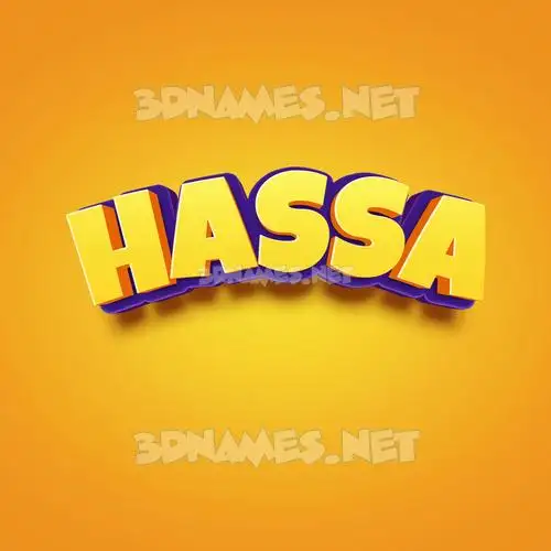 hassa in Orange Toon style - 3D name wallpaper hassa in Orange Toon style - 3D name wallpaper