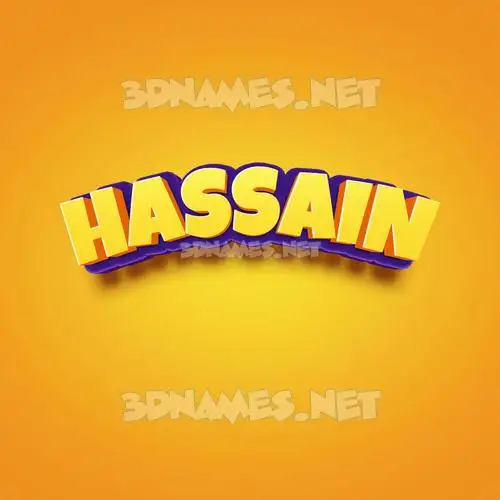 hassain in Orange Toon style - 3D name wallpaper hassain in Orange Toon style - 3D name wallpaper