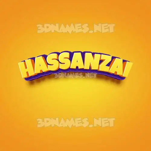 hassanzai in Orange Toon style - 3D name wallpaper hassanzai in Orange Toon style - 3D name wallpaper