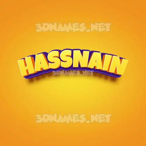 hassnain in Orange Toon style - 3D name wallpaper hassnain in Orange Toon style - 3D name wallpaper