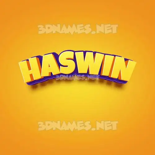 haswin in Orange Toon style - 3D name wallpaper haswin in Orange Toon style - 3D name wallpaper