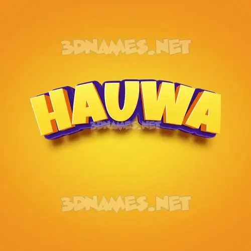 hauwa in Orange Toon style - 3D name wallpaper hauwa in Orange Toon style - 3D name wallpaper