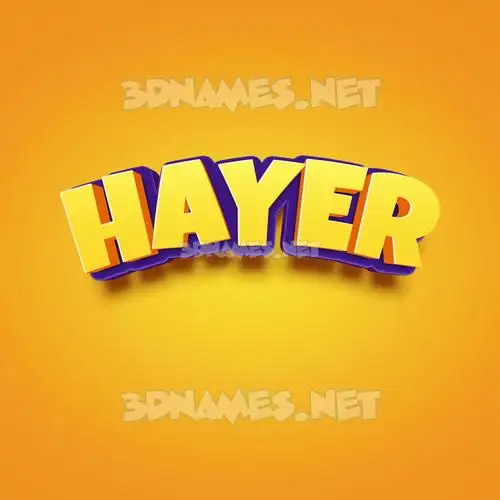 hayer in Orange Toon style - 3D name wallpaper hayer in Orange Toon style - 3D name wallpaper