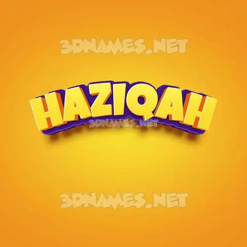 haziqah in Orange Toon style - 3D name wallpaper haziqah in Orange Toon style - 3D name wallpaper
