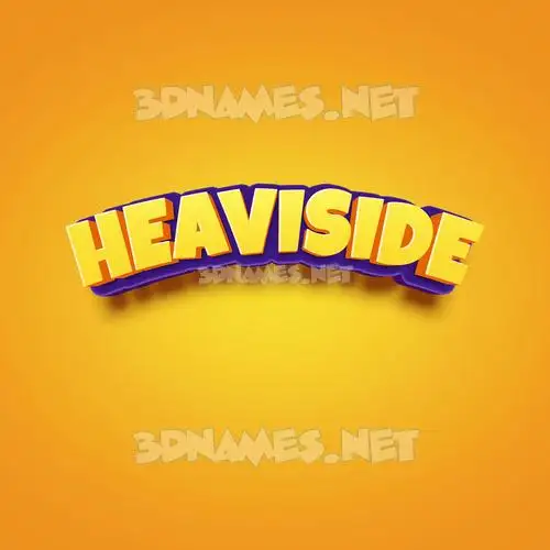 heaviside in Orange Toon style - 3D name wallpaper heaviside in Orange Toon style - 3D name wallpaper