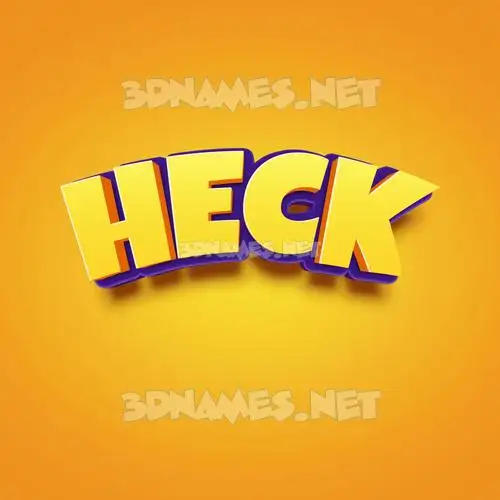 heck in Orange Toon style - 3D name wallpaper heck in Orange Toon style - 3D name wallpaper