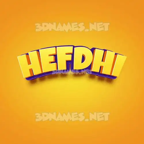 hefdhi in Orange Toon style - 3D name wallpaper hefdhi in Orange Toon style - 3D name wallpaper