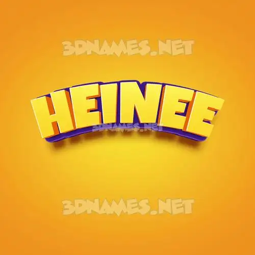 heinee in Orange Toon style - 3D name wallpaper heinee in Orange Toon style - 3D name wallpaper