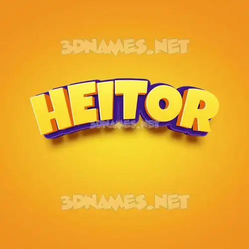heitor in Orange Toon style - 3D name wallpaper heitor in Orange Toon style - 3D name wallpaper