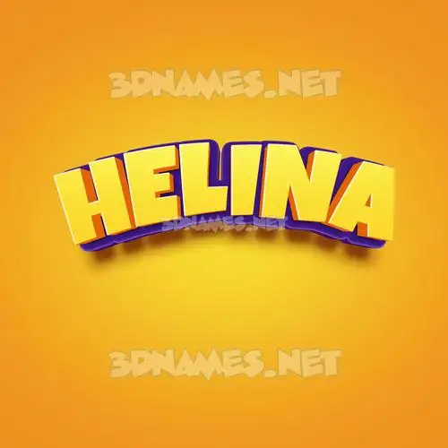 helina in Orange Toon style - 3D name wallpaper helina in Orange Toon style - 3D name wallpaper