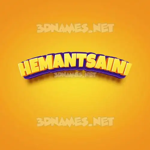 hemantsaini in Orange Toon style - 3D name wallpaper hemantsaini in Orange Toon style - 3D name wallpaper