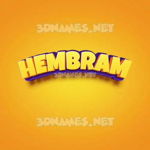 hembram in Orange Toon style - 3D name wallpaper hembram in Orange Toon style - 3D name wallpaper