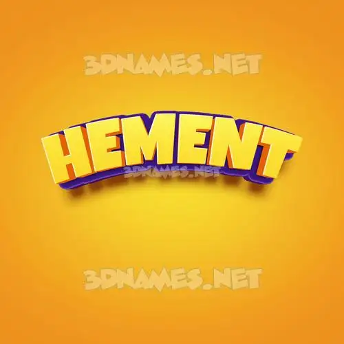 hement in Orange Toon style - 3D name wallpaper hement in Orange Toon style - 3D name wallpaper