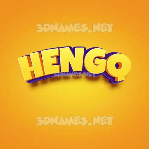 hengq in Orange Toon style - 3D name wallpaper hengq in Orange Toon style - 3D name wallpaper