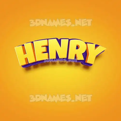 henry in Orange Toon style - 3D name wallpaper henry in Orange Toon style - 3D name wallpaper