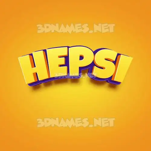 hepsi in Orange Toon style - 3D name wallpaper hepsi in Orange Toon style - 3D name wallpaper