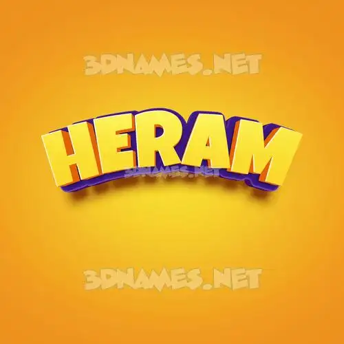 heram in Orange Toon style - 3D name wallpaper heram in Orange Toon style - 3D name wallpaper