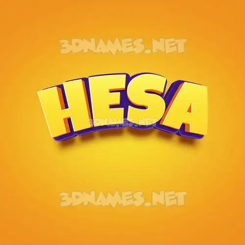 hesa in Orange Toon style - 3D name wallpaper hesa in Orange Toon style - 3D name wallpaper