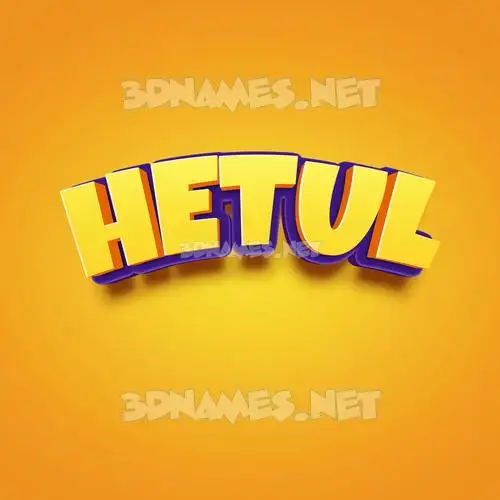 hetul in Orange Toon style - 3D name wallpaper hetul in Orange Toon style - 3D name wallpaper