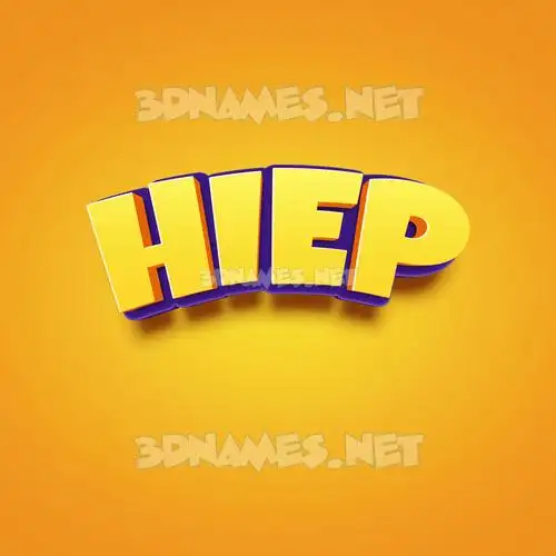 hiep in Orange Toon style - 3D name wallpaper hiep in Orange Toon style - 3D name wallpaper