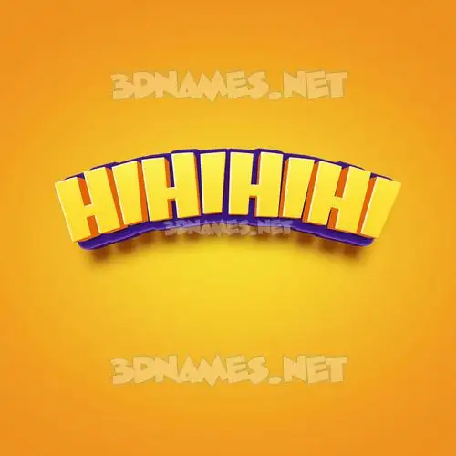 hihihihi in Orange Toon style - 3D name wallpaper hihihihi in Orange Toon style - 3D name wallpaper