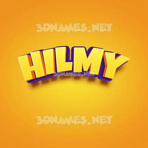hilmy in Orange Toon style - 3D name wallpaper hilmy in Orange Toon style - 3D name wallpaper