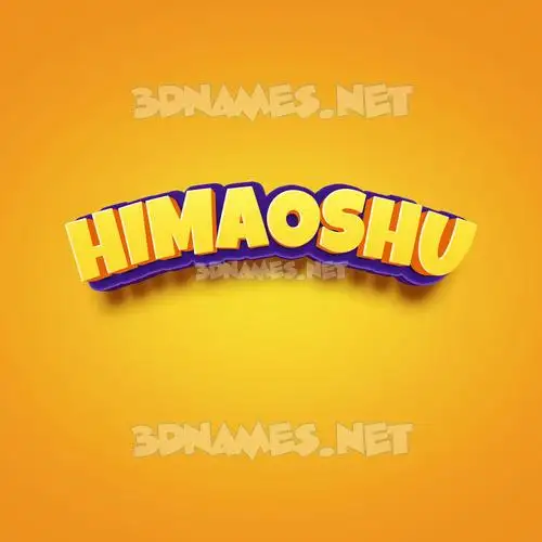 himaoshu in Orange Toon style - 3D name wallpaper himaoshu in Orange Toon style - 3D name wallpaper