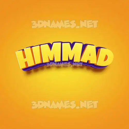 himmad in Orange Toon style - 3D name wallpaper himmad in Orange Toon style - 3D name wallpaper