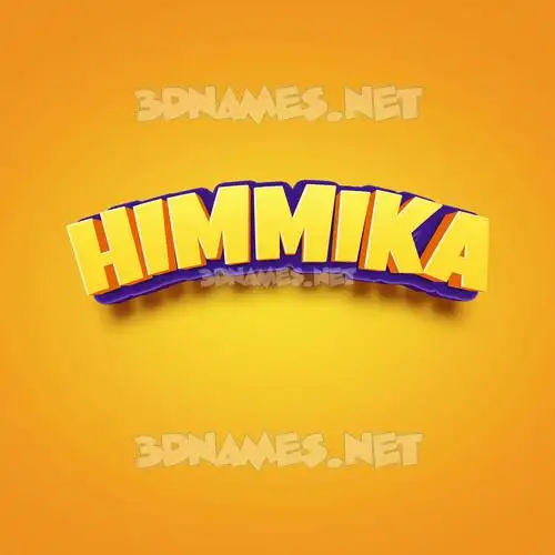 himmika in Orange Toon style - 3D name wallpaper himmika in Orange Toon style - 3D name wallpaper