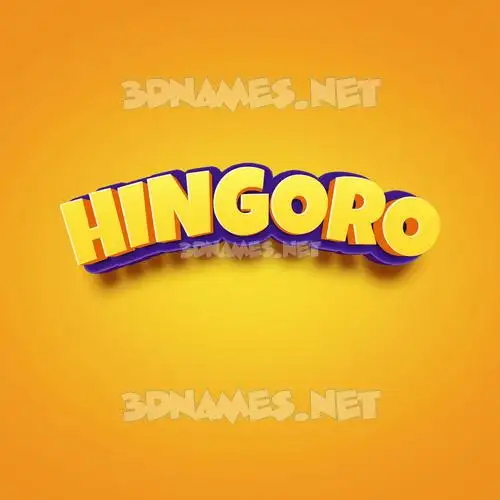hingoro in Orange Toon style - 3D name wallpaper hingoro in Orange Toon style - 3D name wallpaper