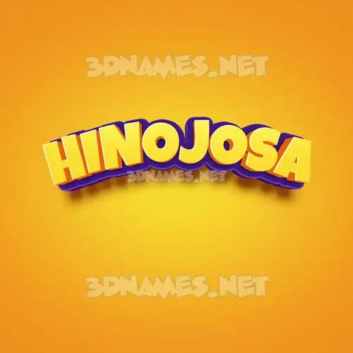 hinojosa in Orange Toon style - 3D name wallpaper hinojosa in Orange Toon style - 3D name wallpaper