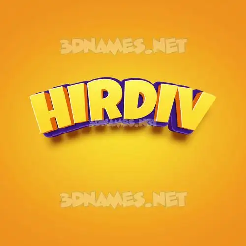 hirdiv in Orange Toon style - 3D name wallpaper hirdiv in Orange Toon style - 3D name wallpaper
