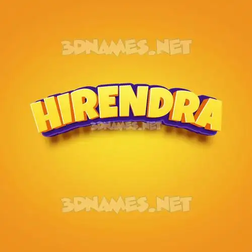 hirendra in Orange Toon style - 3D name wallpaper hirendra in Orange Toon style - 3D name wallpaper