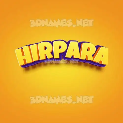 hirpara in Orange Toon style - 3D name wallpaper hirpara in Orange Toon style - 3D name wallpaper