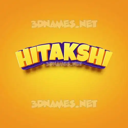 hitakshi in Orange Toon style - 3D name wallpaper hitakshi in Orange Toon style - 3D name wallpaper
