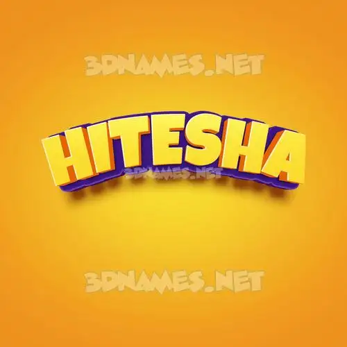 hitesha in Orange Toon style - 3D name wallpaper hitesha in Orange Toon style - 3D name wallpaper