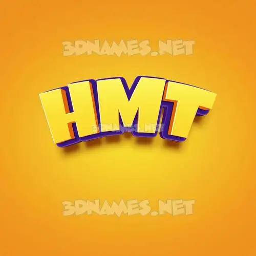 hmt in Orange Toon style - 3D name wallpaper hmt in Orange Toon style - 3D name wallpaper